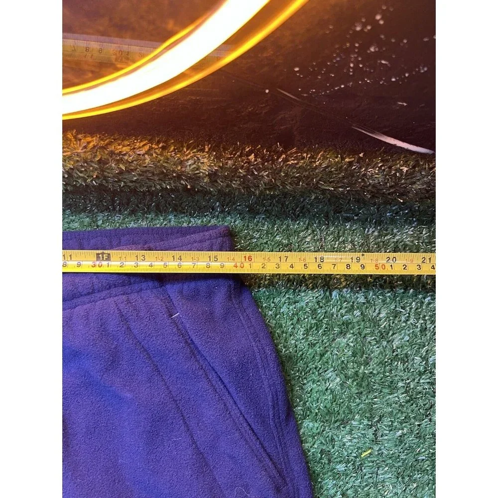 Vintage Nike Y2K Navy Blue Mens Sweatpants size XL Wide Leg Full Fleece Gray Tag